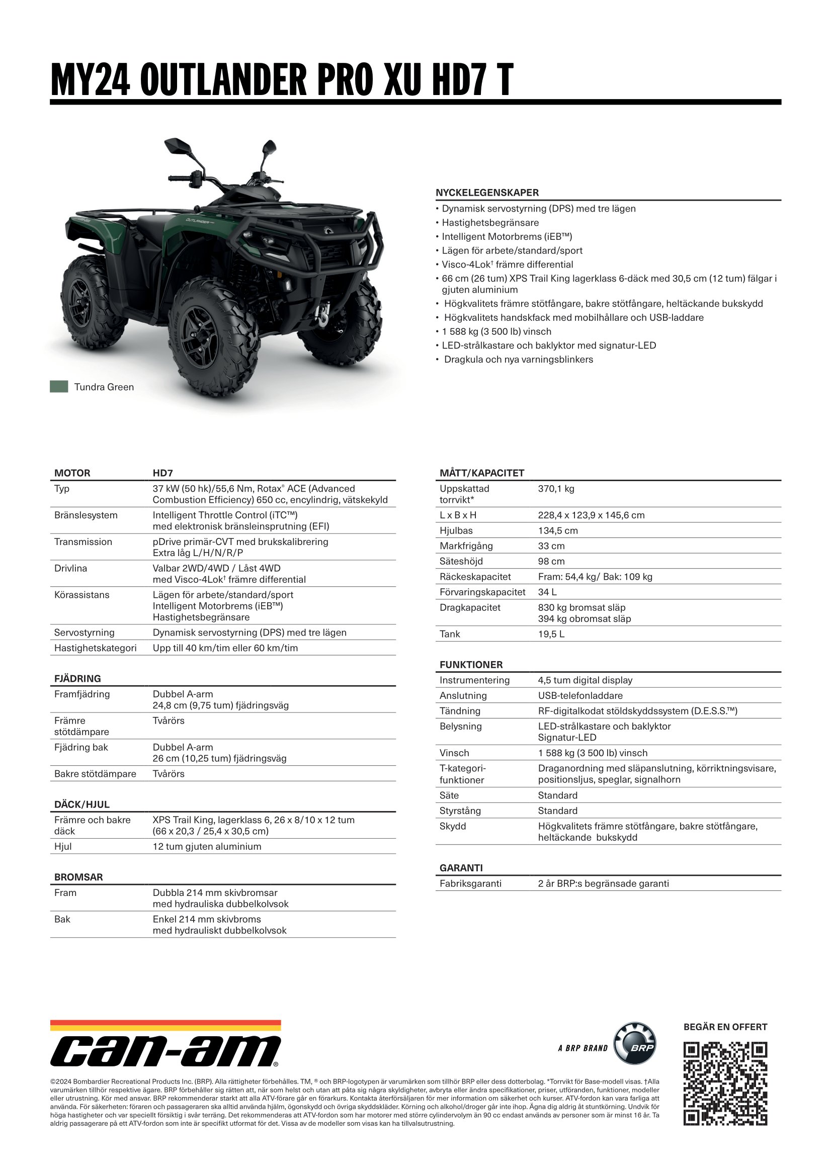 CanAm ATV 2024 Crossfix